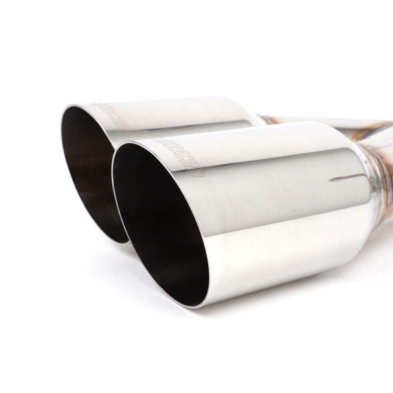 Subaru WRX Performance Exhaust - BLOX Racing - Muffler Delete / Axle Back Single Wall 4in - Polished Tips - `22-`27
